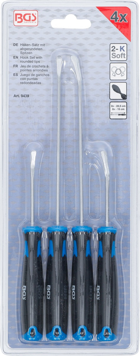 HOOK SET WITH ROUNDED TIPS | 4 PCS. (9439)