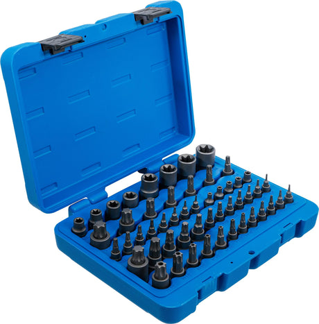 Ruuvikärkien ja hylsyjen sarja | E-Type / T-Star (Torx) / T-Star rei'itetty (Torx) / TP-Star (Torx Plus) | 52 kpl (9839)