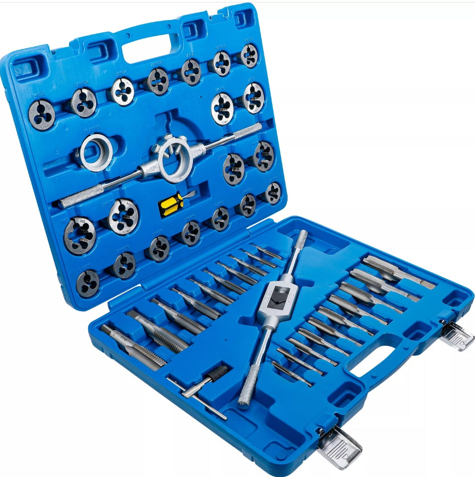 TAP AND DIE SET | INCH SIZES | 1/4" - 1" | 45 PCS. (1898)