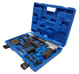 VIBRO / IMPACT CHISEL / PUNCH / REMOVER SET WITH PNEUMATIC HAMMER | 16 PCS. (H2316)