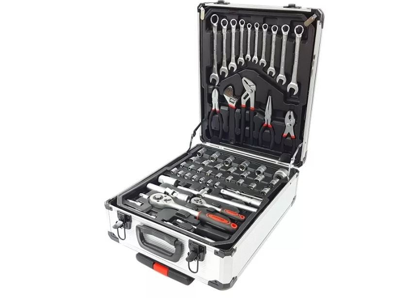 TOOL SET IN ALUMINUM CASE | WITH WHEELS | 187 PCS. (SK58280)