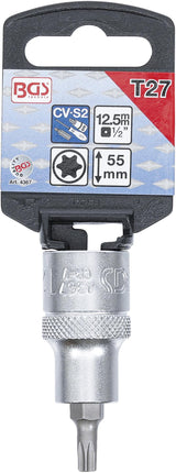 BIT SOCKET | 12.5 MM (1/2") DRIVE | T-STAR (FOR TORX) T27 (4367)