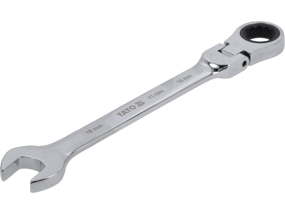 FLEX. RATCHET COMBINATION WRENCH 18MM (YT-1684)
