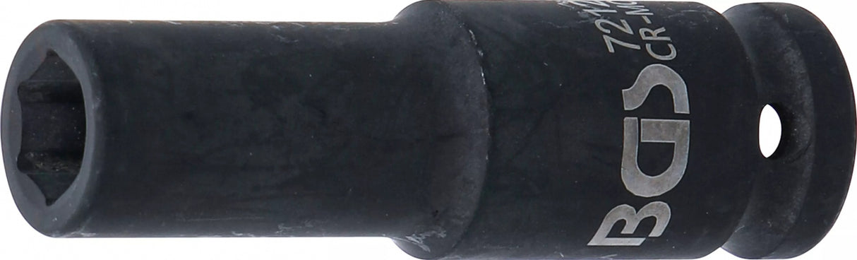 IMPACT SOCKET HEXAGON, DEEP | 12.5 MM (1/2") DRIVE | 12 MM (7212)