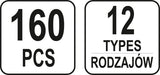 TRIM CLIPS ASSORTMENT AUDI 160 PCS (YT-06664)
