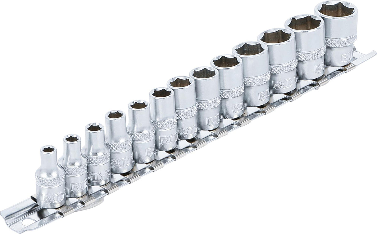 SOCKET SET, HEXAGON | 6.3 MM (1/4") DRIVE | 4 - 14 MM | 13 PCS. (9102)