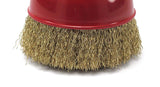 WIRE BRUSH POT TYPE | BRASS-PLATED | 100 MM | M14 (ES730100)