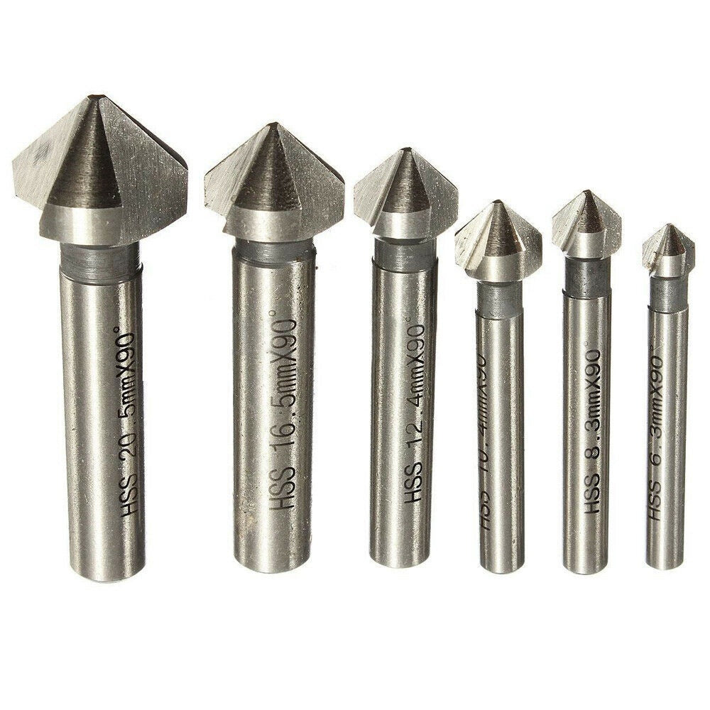 COUNTERSINK DRILL BIT SET | HSS | DIN 335 | 90° | 6 PCS. (SK1628)
