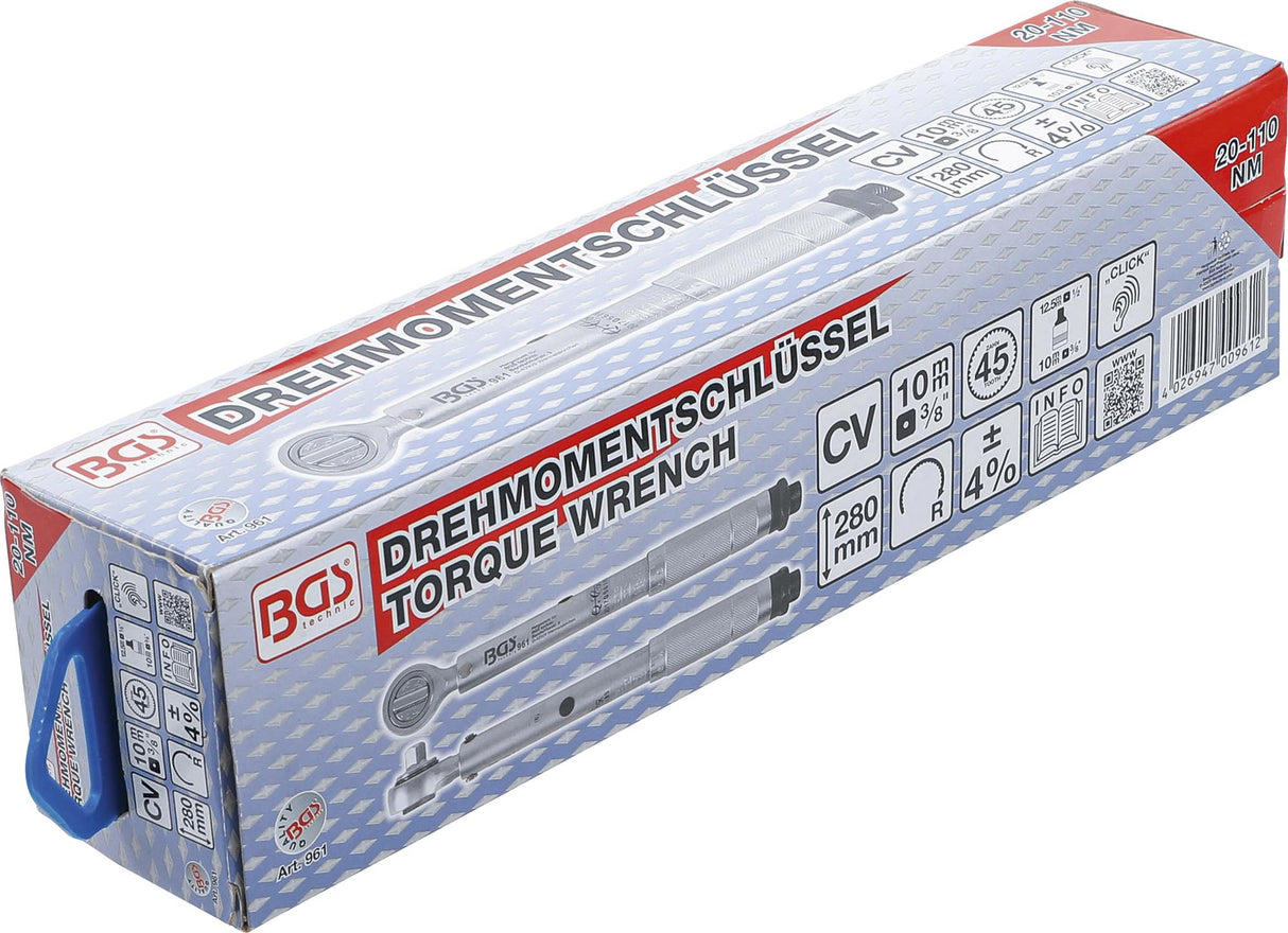 TORQUE WRENCH | 10 MM (3/8") | 20 - 110 NM (961)