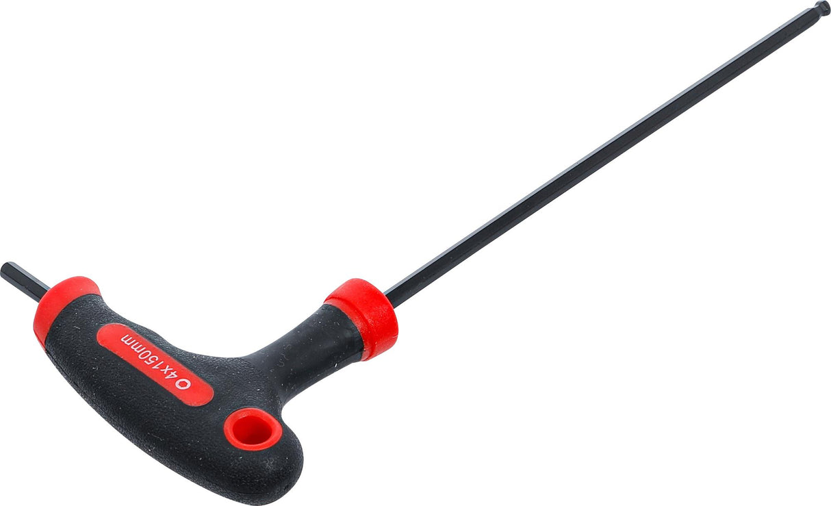 T-HANDLE L-TYPE WRENCH | INTERNAL HEXAGON / INTERNAL HEXAGON WITH BALL HEAD | 4 MM (7882-4)
