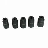 LONG IMPACT SOCKET SET | 12-POINT | 30 - 36 MM | 5 PCS. (H1552)