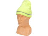 KNITTED WINTER HAT YELLOW HI-VIS (74233V)