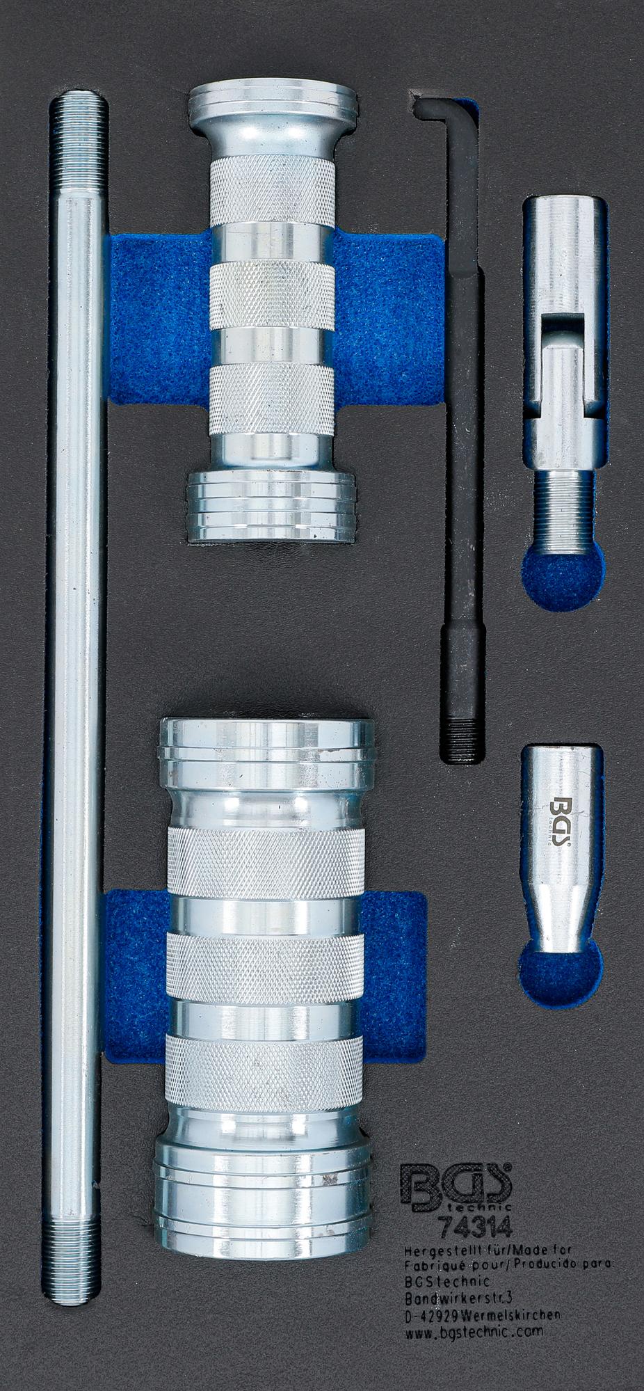 TOOL TRAY 1/3: INJECTOR EXTRACTOR SET | FOR TRUCKS (74314)