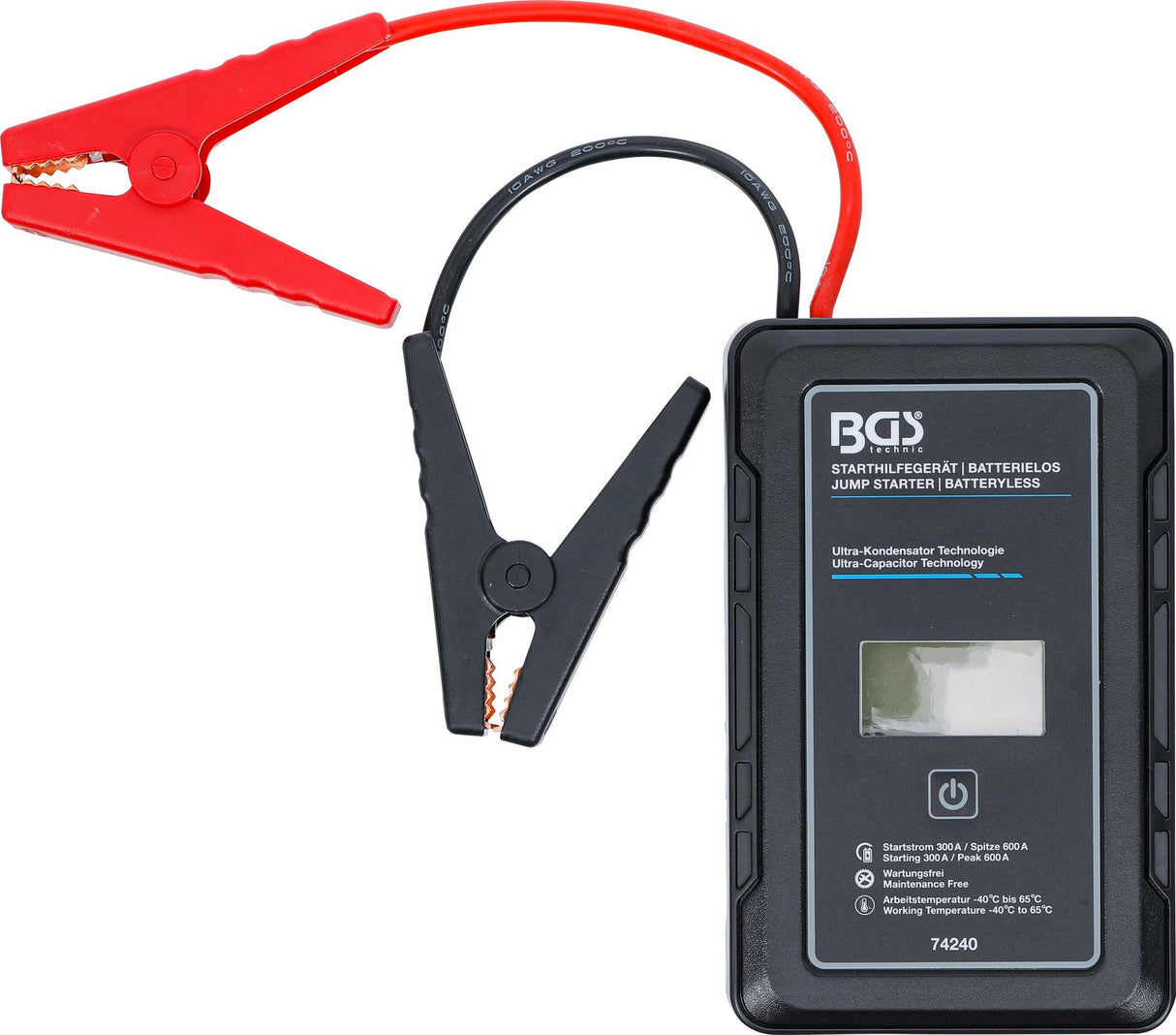 JUMP STARTER | BATTERYLESS | WITH ULTRA-CAPACITOR TECHNOLOGIE | 12 V / 300 A / 600 A (74240)
