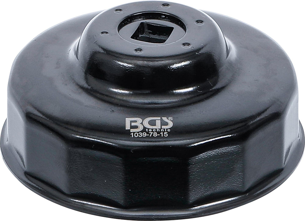 OIL FILTER WRENCH | 15-POINT | Ø 78 MM | FOR FORD, NISSAN, TOYOTA (1039-78-15)