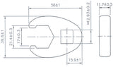 CROWFOOT SPANNER | 12.5 MM (1/2") DRIVE | 21 MM (1757-21)
