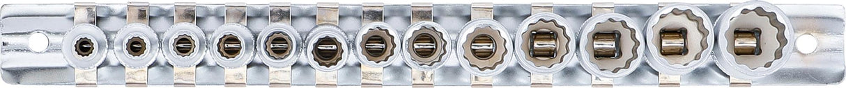 SOCKET SET, 12-POINT | 6.3 MM (1/4") DRIVE | 4 - 14 MM | 13 PCS. (2269)
