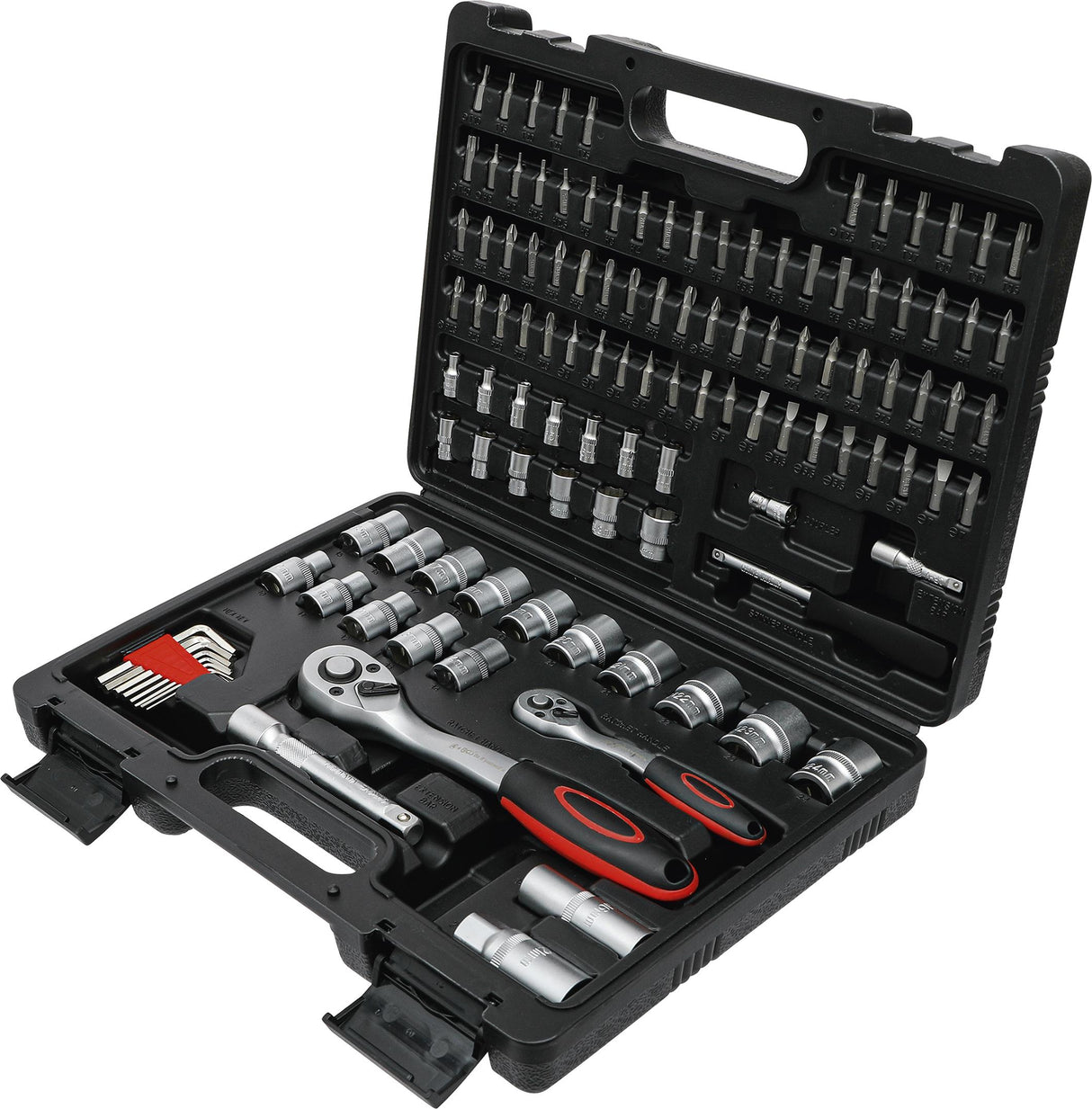 SOCKET SET SUPER LOCK | 6.3 MM (1/4") / 12.5 MM (1/2") DRIVE | 115 PCS. (15120B)
