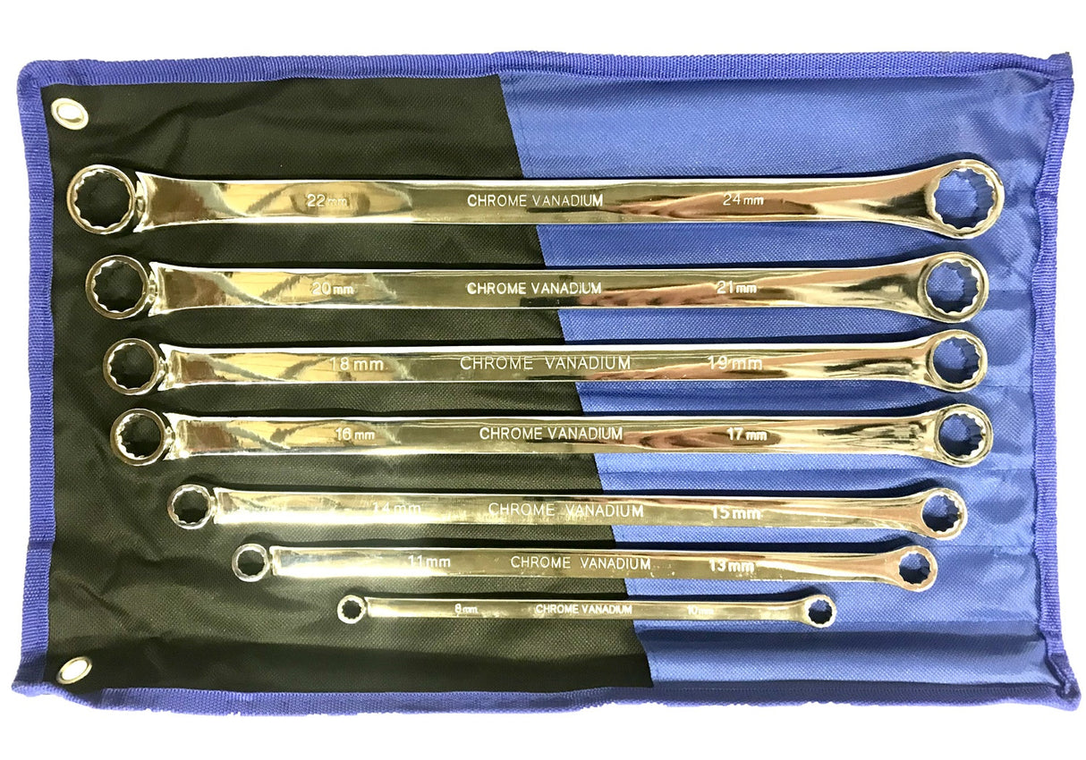 DOUBLE RING WRENCH SET | LONG TYPE | 8 - 24 MM | 7 PCS. (SK5007)