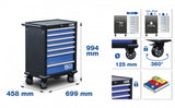 WORKSHOP TROLLEY | 7 DRAWERS | WITH 263 TOOLS (4207)