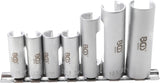 SPECIAL SOCKET SET, SLOTTED | 10 MM (3/8") DRIVE | 10 - 19 MM | 7 PCS. (1105)