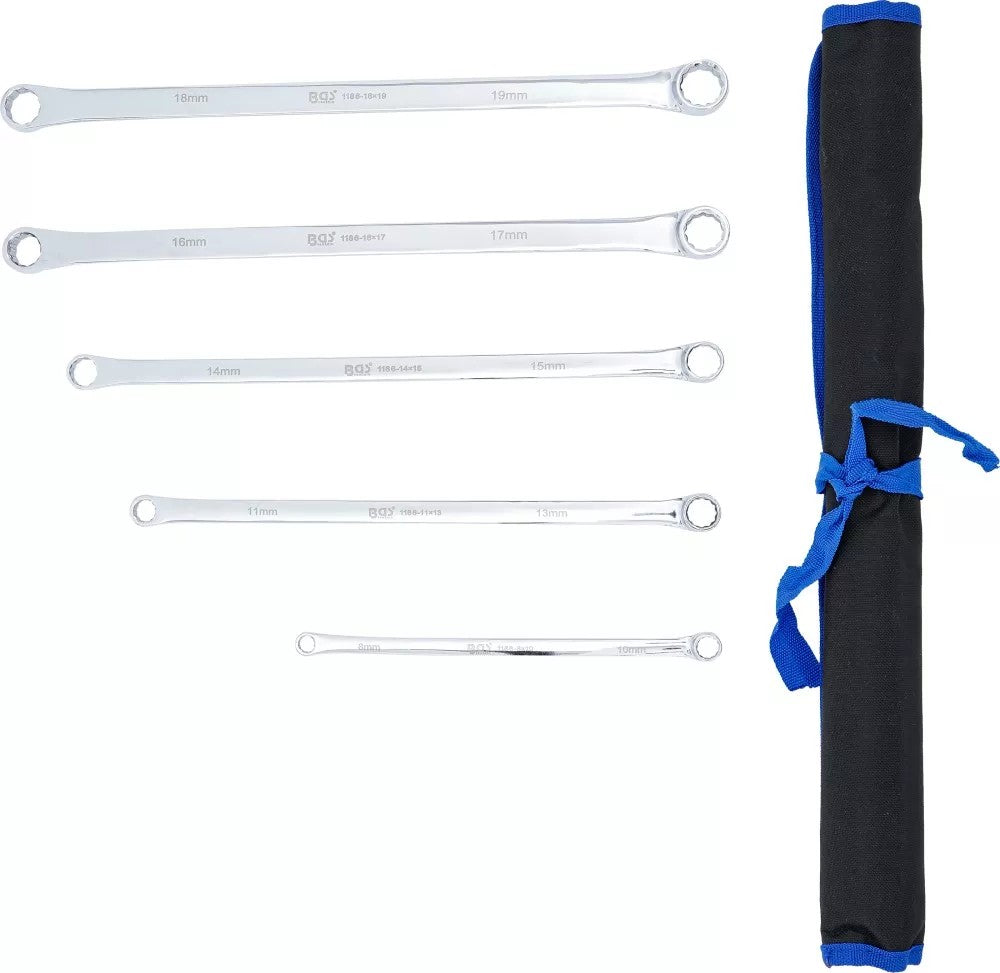 DOUBLE RING SPANNER SET | EXTRA LONG | 8 - 19 MM | 5 PCS. (1187)