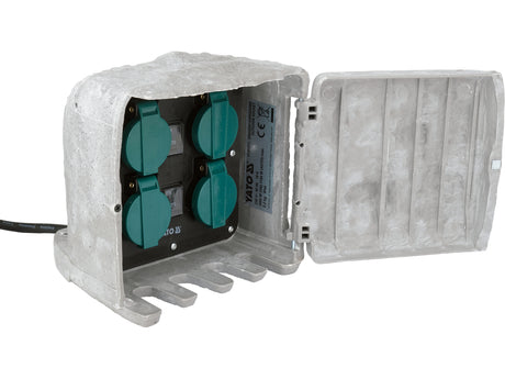 OUTDOOR SOCKET IN STONE IMITATION | IP44 | 4 X 230V (YT-81271)