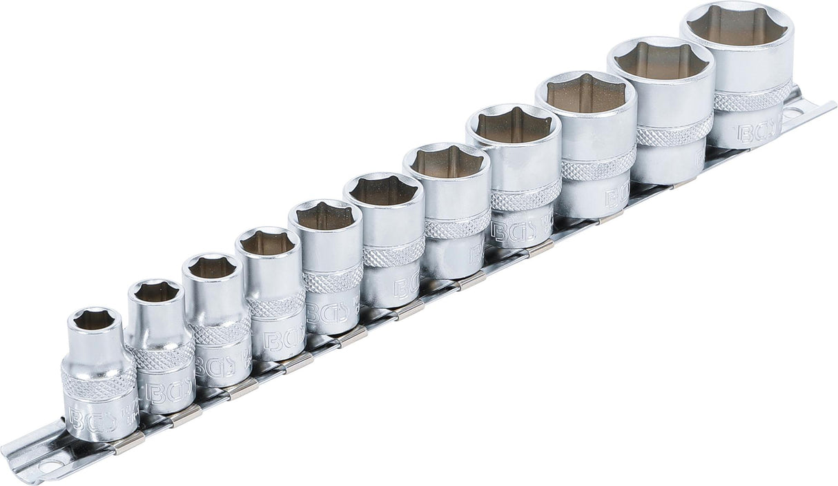 SOCKET SET, HEXAGON | 10 MM (3/8") DRIVE | 5/16" - 7/8" | 11 PCS. (9110)