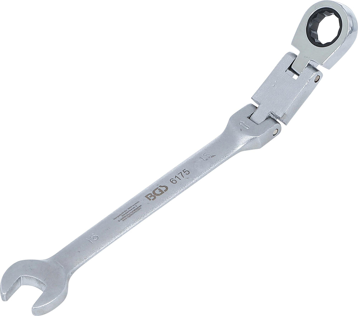 DOUBLE-JOINT RATCHET COMBINATION WRENCH | ADJUSTABLE | 15 MM (6175)