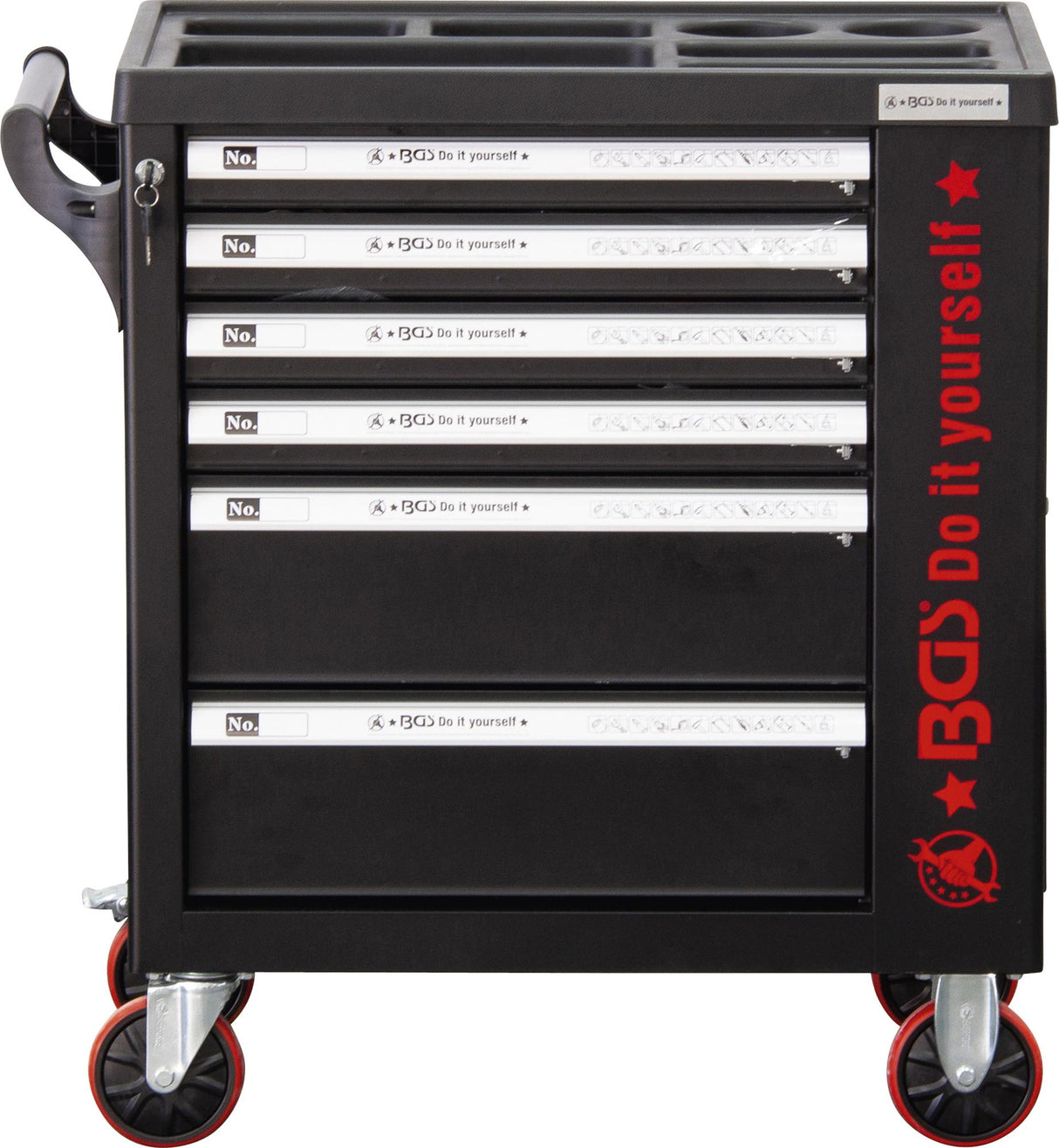WORKSHOP TROLLEY | 6 DRAWERS | 1 SIDE DOOR | EMPTY (6055-1)