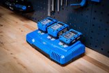TRIPLE 18V BATTERY CHARGING STATION | 3 × 2.5 A | 21V (7385)