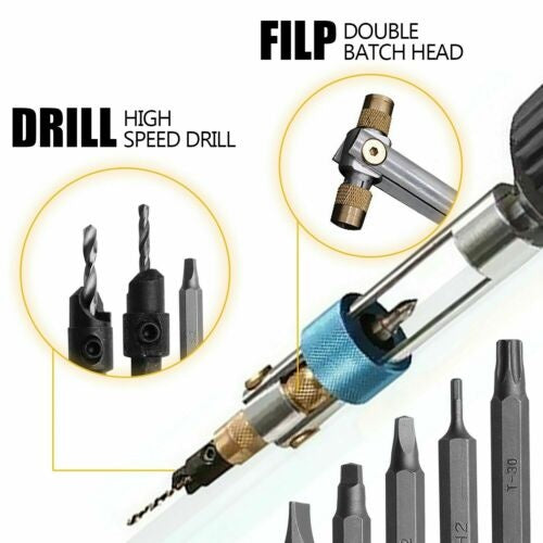 DRILL GUIDE AND MULTIFUNCTIONAL BIT SET | 20 PCS. (ZN20)