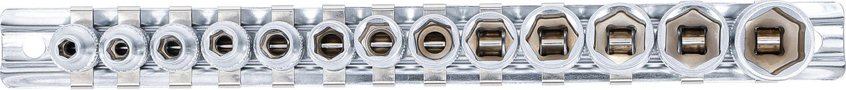 SOCKET SET, HEXAGON | 6.3 MM (1/4") DRIVE | 4 - 14 MM | 13 PCS. (9102)