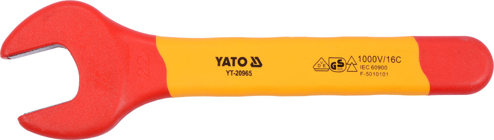 INSULATED OPEN END WRENCH 22MM VDE (YT-20965)
