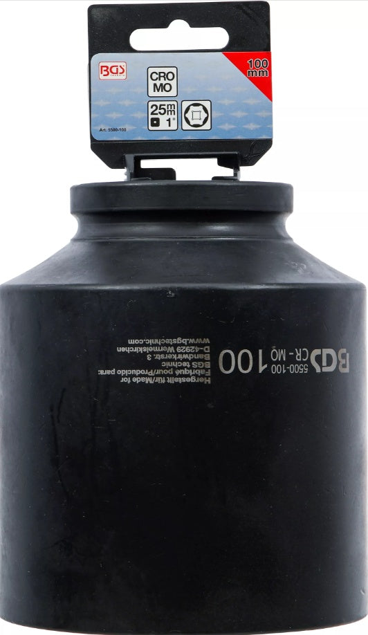 IMPACT SOCKET HEXAGON, DEEP | 25 MM (1") DRIVE | 100 MM (5500-100)