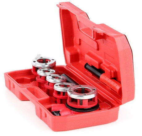 RATCHET DIE STOCKS 3/8"-1.1/4" 5 HEADS (55820)