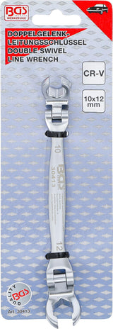 DOUBLE RING SPANNER FOR BRAKE LINES AND JOINTS | 10 X 12 MM (30413)