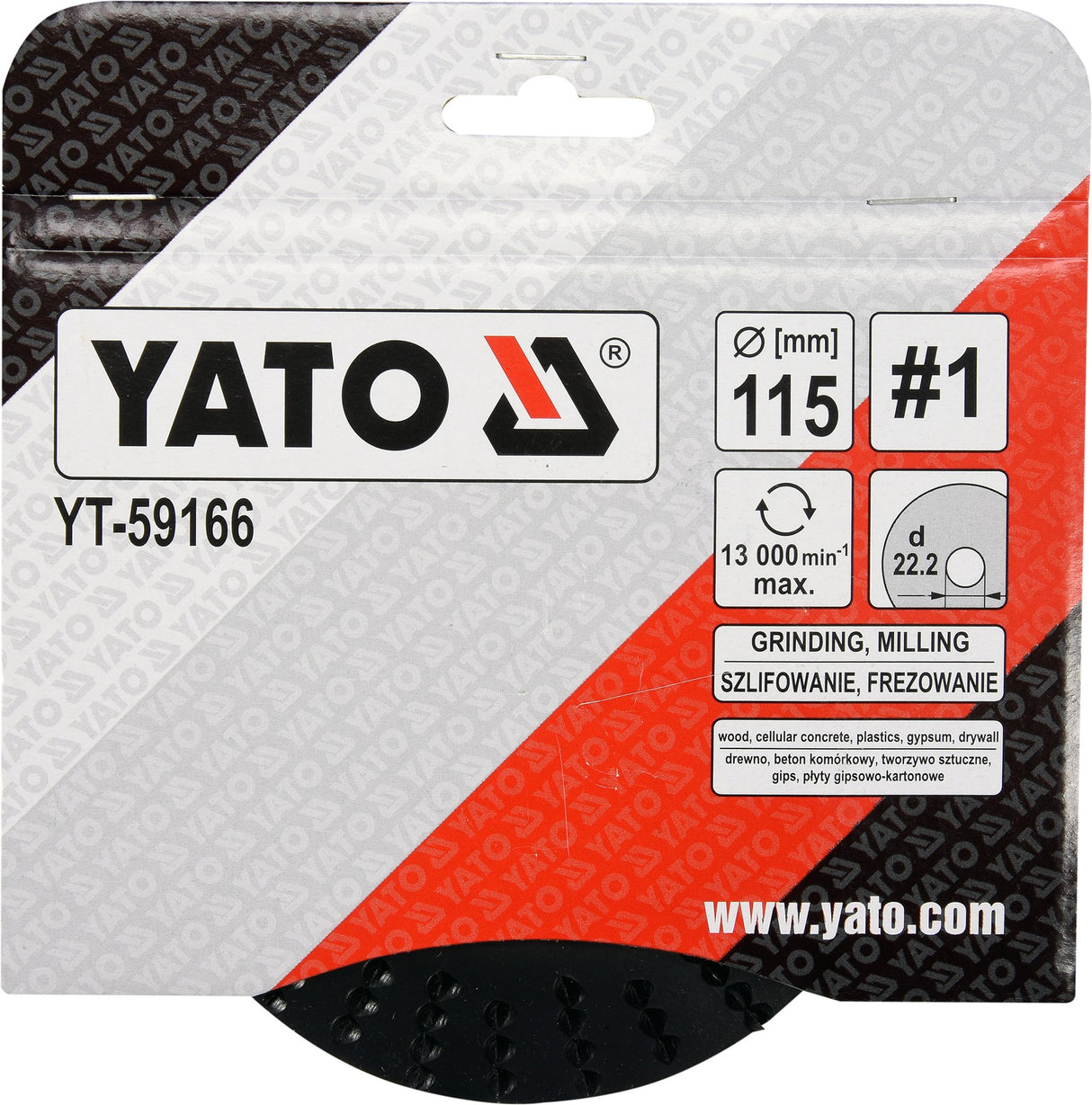 TAPERED RASP DISC 115MM NO1 (YT-59166)