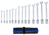 RING SPANNER SET WITH SWIVEL SOCKET | 8 - 22 MM | 14 PCS (74425)