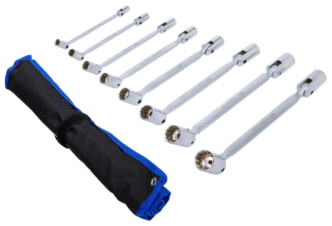 DOUBLE-ENDED FLEXI SOCKET SPANNER SET | 8 - 24 MM | 8 PCS (74426)