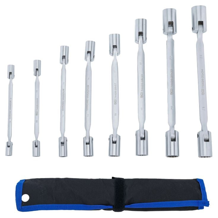 DOUBLE-ENDED FLEXI SOCKET SPANNER SET | 8 - 24 MM | 8 PCS (74426)