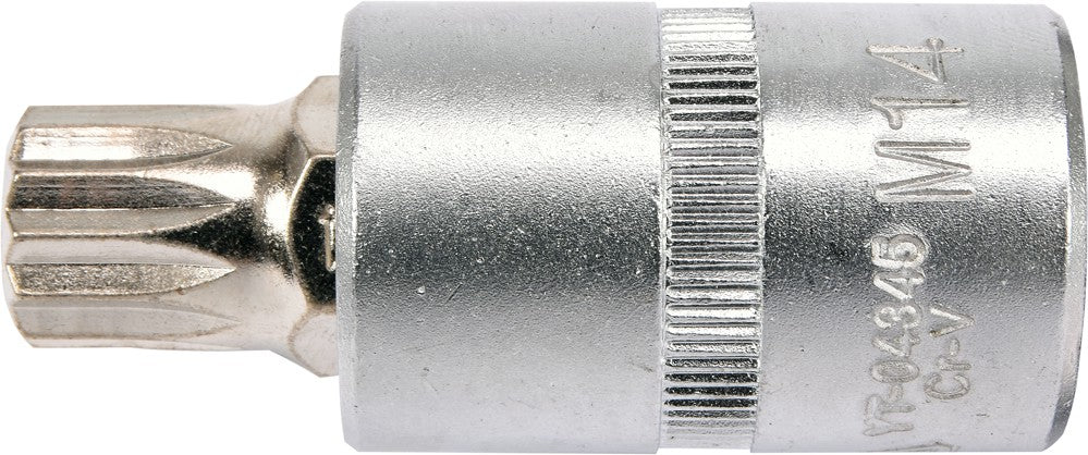 SOCKET BIT SPLINE 1/2" M14 L55MM (YT-04345)