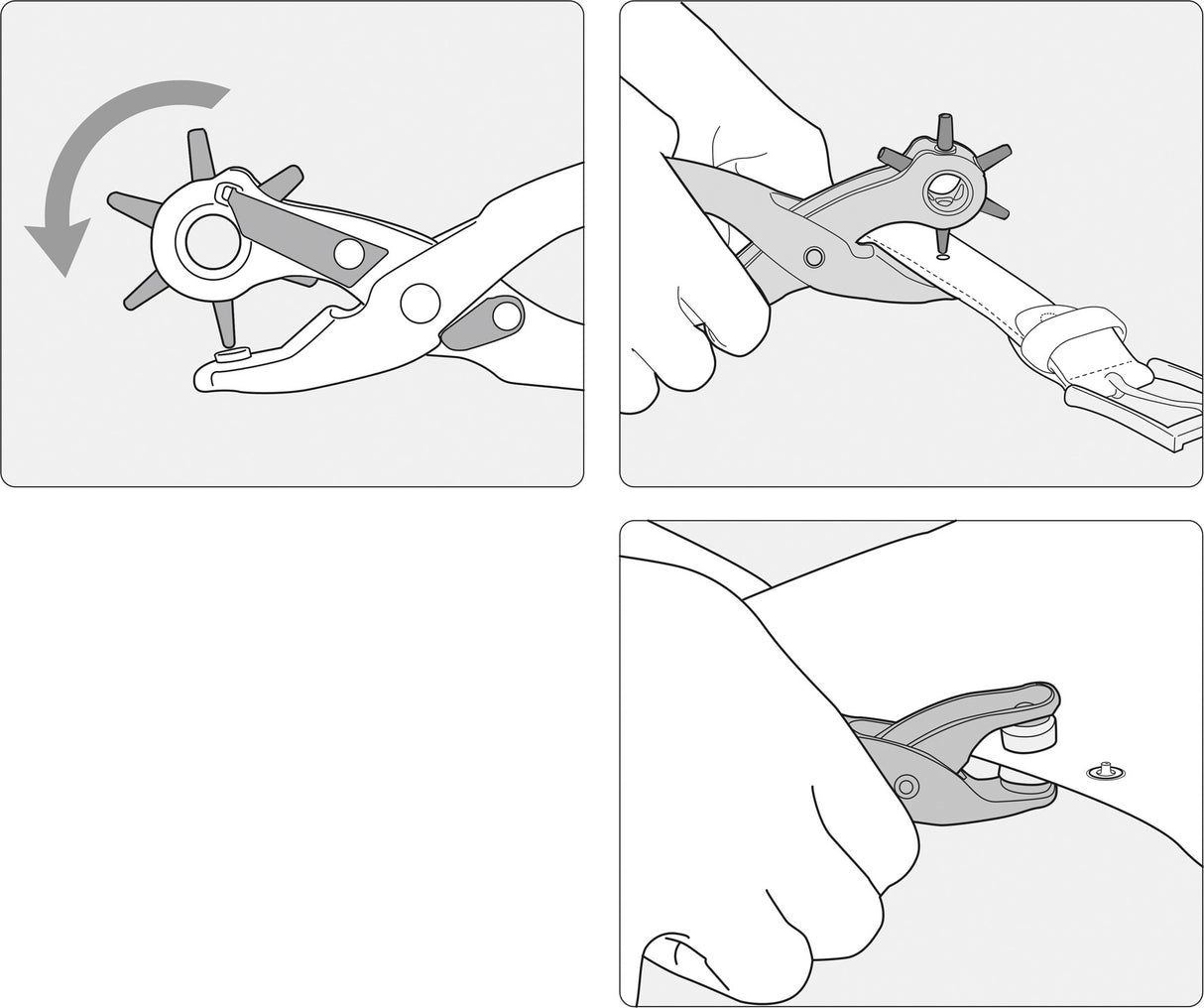 LEATHER HOLE PUNCH AND GROMMET TOOL SET (43603)