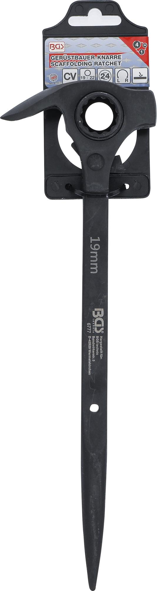 SCAFFOLDING RATCHET | 4-IN-1 | 19 X 22 MM (6777)