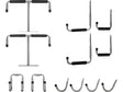 GARAGE HOOKS FOR STORING BICYCLES, LADDERS, TOOLS | 12 PCS (74690V)