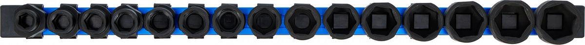 IMPACT SOCKET SET | HEXAGONAL | EXTRA THIN | 12.5 MM (1/2") | 10–24 MM | 15 PCS. (74700)