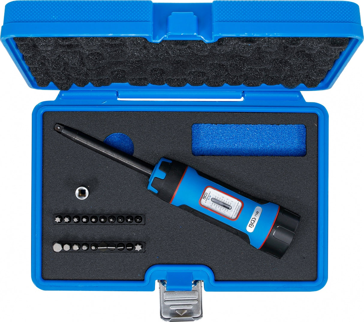 TORQUE WRENCH AND ACCESSORIES SET | 6.3 MM 1/4" | 1 - 8 NM | 22 PCS (7122)