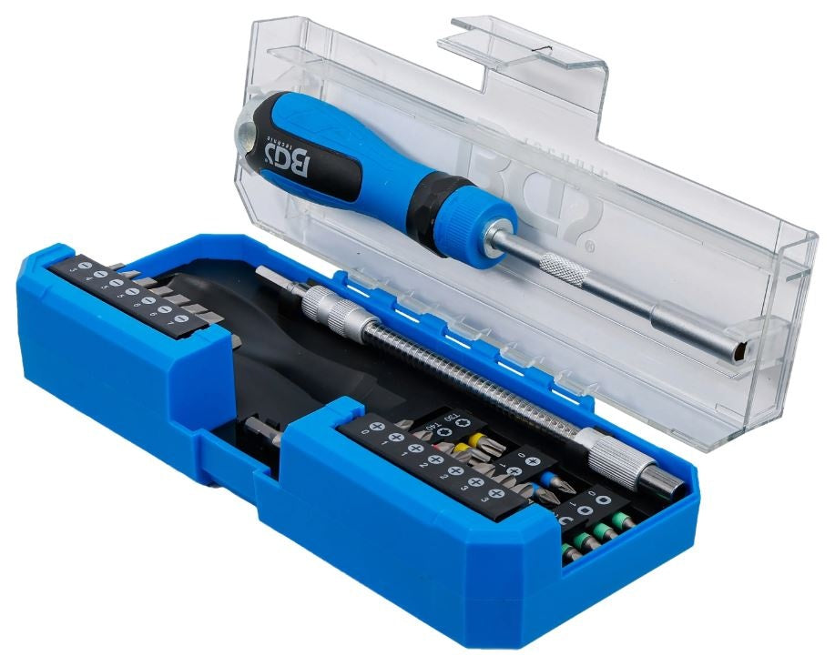 RATCHET / REVERSIBLE SCREWDRIVER AND BIT SET | 43 PCS. (74741)