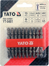 SCREWDRIVER BITS 10PCS PH2X65MM (YT-0481)