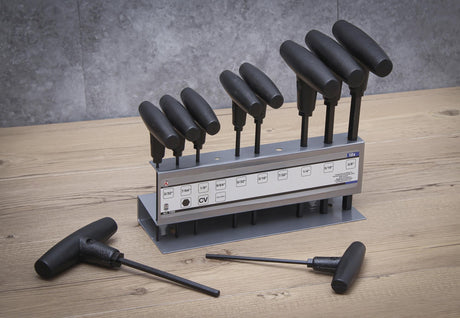 T-HANDLE SCREWDRIVER SET | INCH SIZES | INTERNAL HEXAGON 3/32" - 3/8" | 10 PCS. (7099)